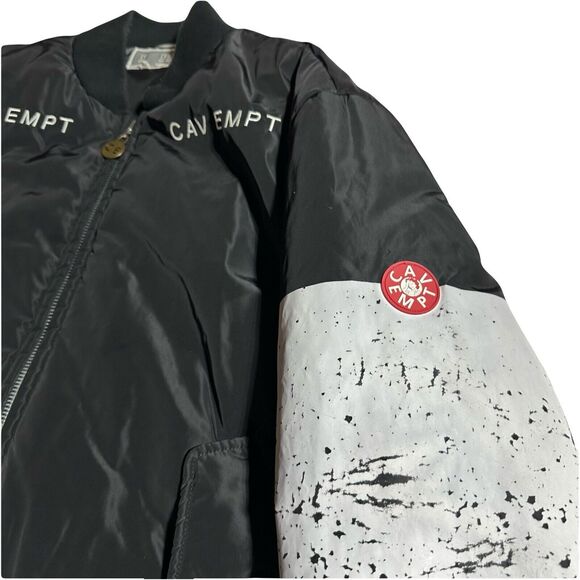 Cav Empt Speckles Bomber Jacket Size L Large Spellout - Picture 5 of 16